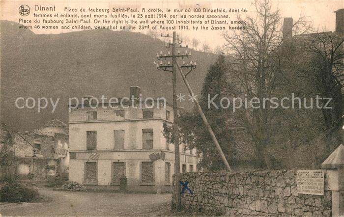 Dinant-sur Meuse Place du faubourg Saint Paul