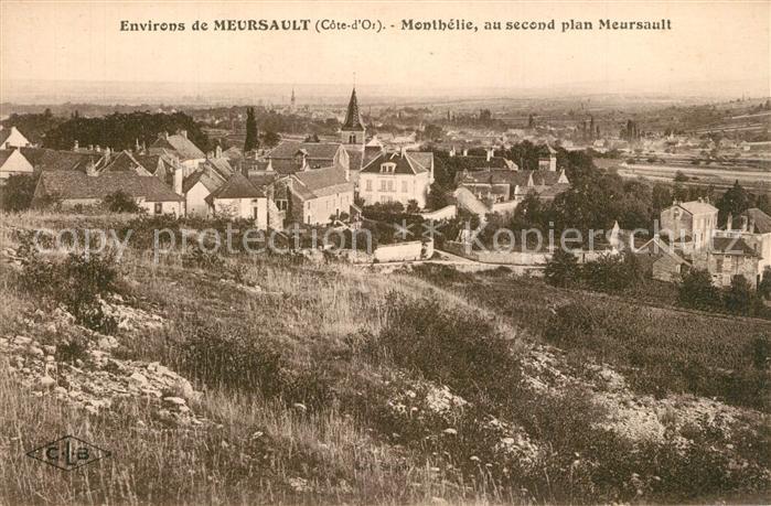 Meursault Monthelie au second plan Meursault