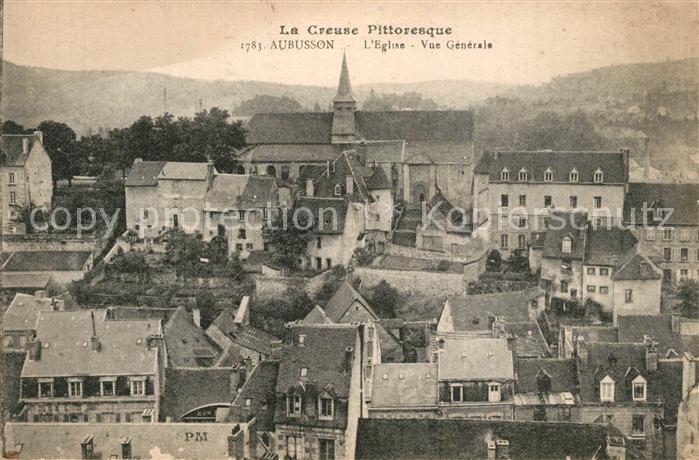 Aubusson Creuse Eglise Vue generale