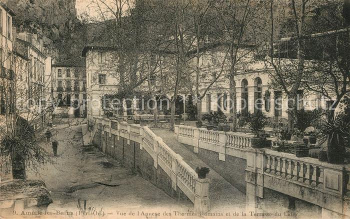 Amelie-les-Bains-Palalda Vue de l’Annexe des Thermes Romains et de la Terrasse d