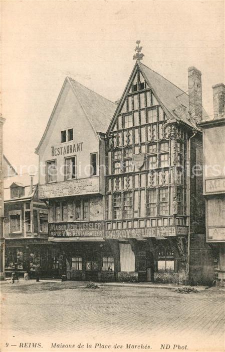 Reims Champagne Ardenne Maisons de la Place des Marches