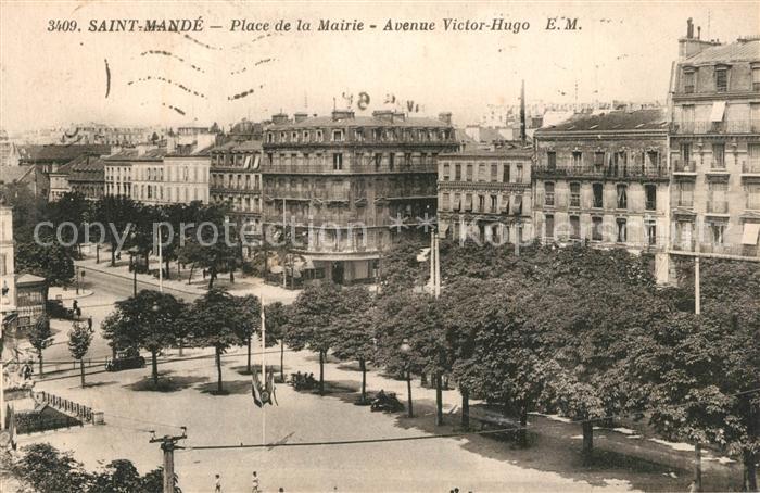 Saint-Mande Val-de-Marne Place de la Mairie Avenue Victor Hugo