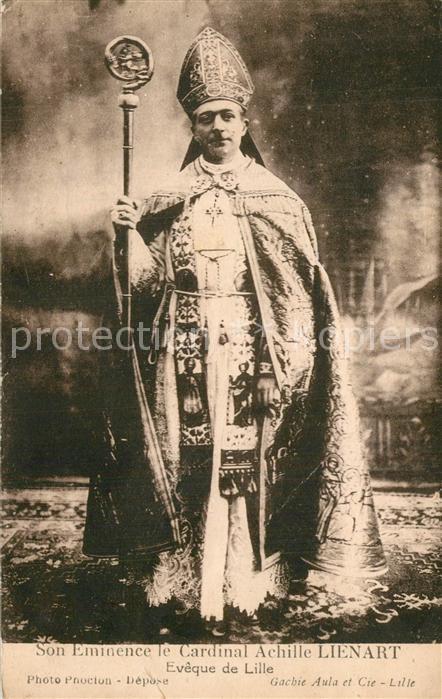 Lille Nord Son Eminence le Cardinal Achille Lienart Eveque de Lille