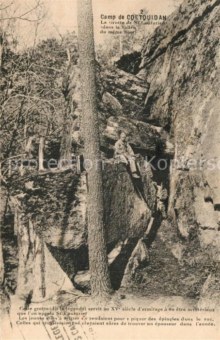 Camp de Coetquidan La Grotte de St Couturier dans la Valle