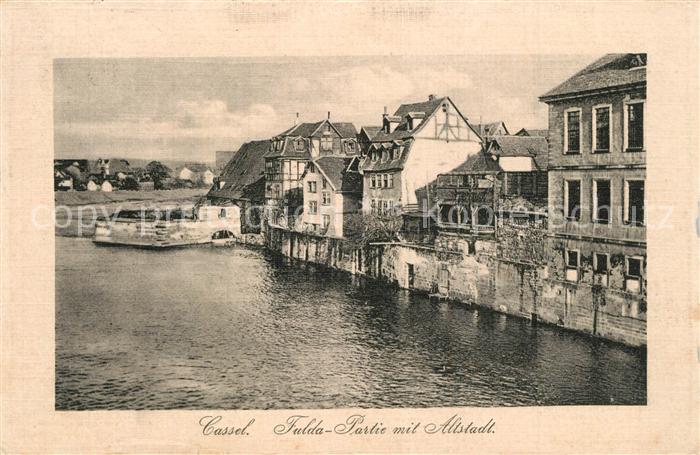 Cassel Kassel Fulda Partie mit Altstadt