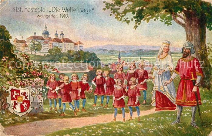 Weingarten Wuerttemberg Hist Festspiel Die Welfensage Graf Isenbard v Altdorf un