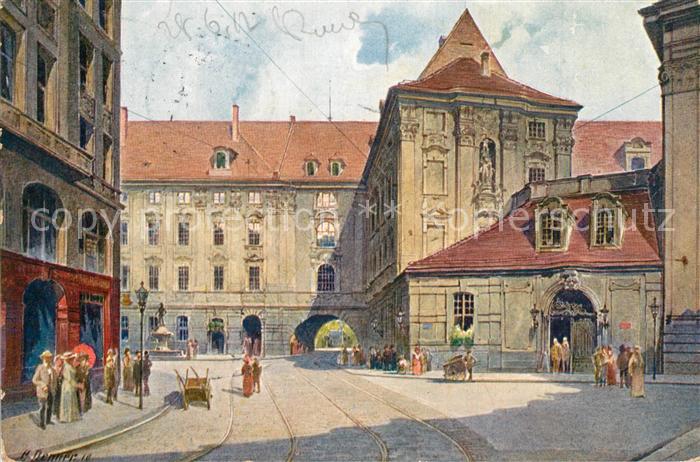 Breslau Niederschlesien Universitaet Blick von der Schmiedebruecke