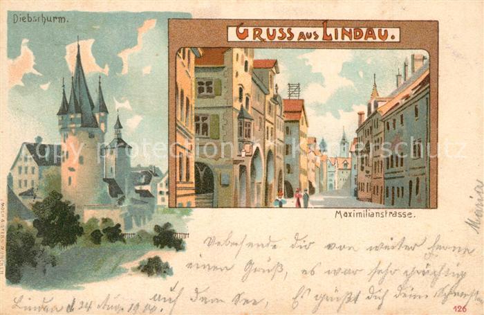 Lindau Bodensee Maximilianstrasse Diebsthurm