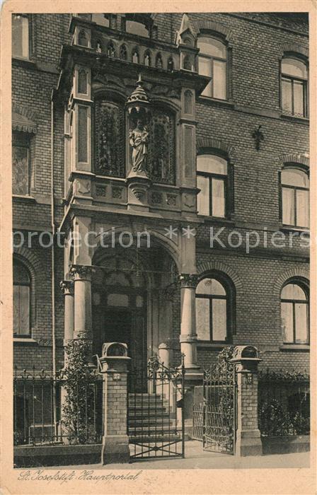 Mainz Rhein Haushaltungsschule St Josefstift Hauptportal