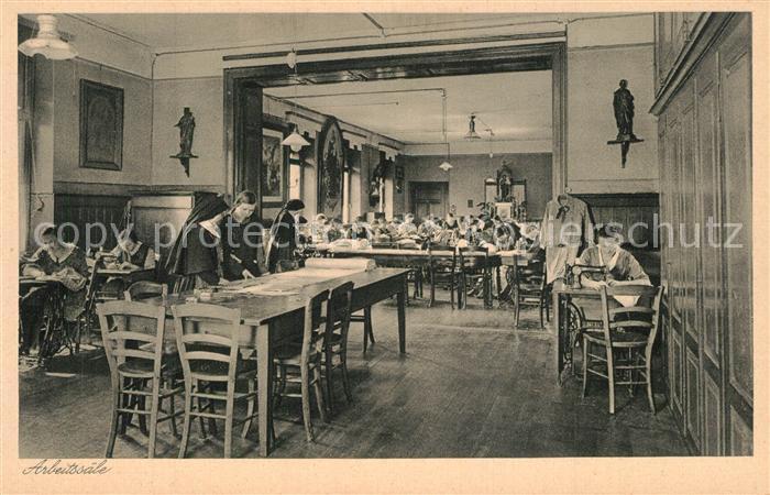 Mainz Rhein Haushaltungsschule St Josefstift Arbeitssaele