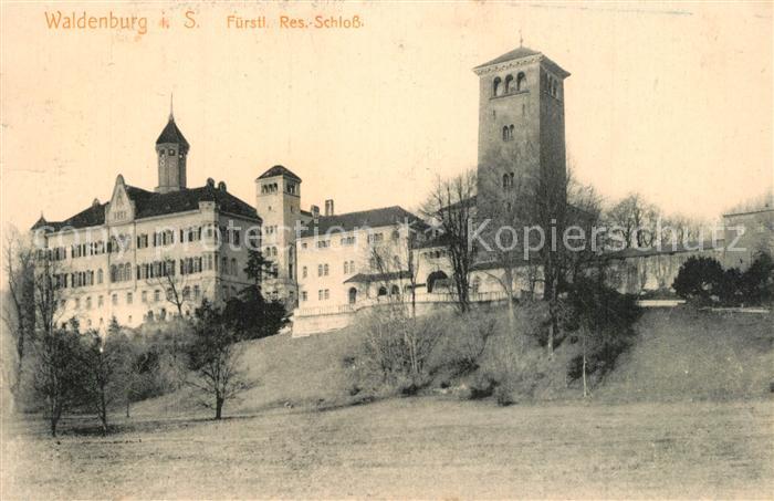 Waldenburg Sachsen Fuerstliches Residenz Schloss