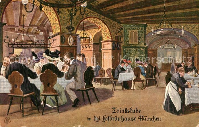 Muenchen Trinkstube im Kgl Hofbraeuhaus