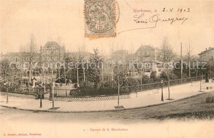 Narbonne Aude Square de la Revolution