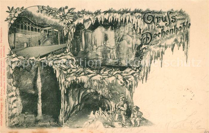 Dechenhoehle Bahnhof Orgelgrotte Palmengrotte