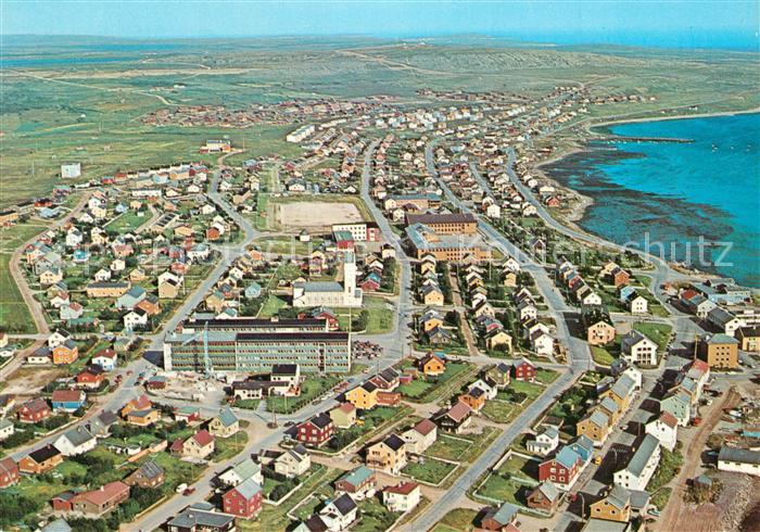 Vadso Norwegen Norge Fliegeraufnahme