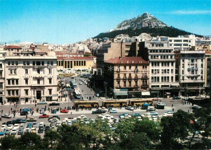 Athen Griechenland Stadtansicht mit Lykobette