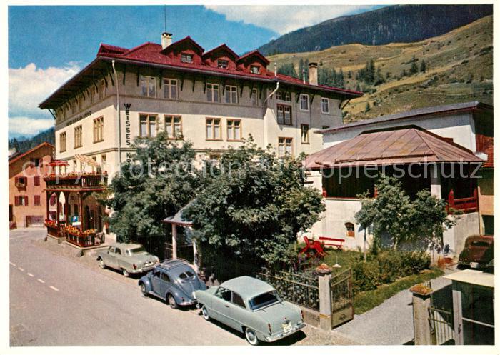 Berguen Bravuogn GR Hotel Weisses Kreuz