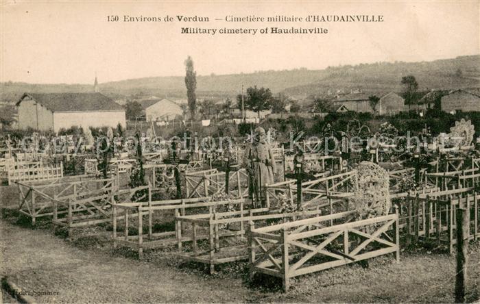 VERDUN Meuse Cimetiere militaire d Haudainville