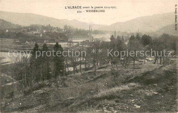 Wesserling Husseren L'Alsace avant la Grande Guerre 1914-1914
