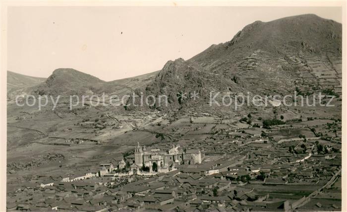 Copacabana Titicaca Bolivia Wallfahrtsort Fliegeraufnahme
