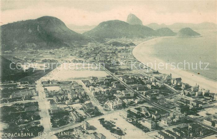 Copacabana Rio de Janeirio Brazil Fliegeraufnahme
