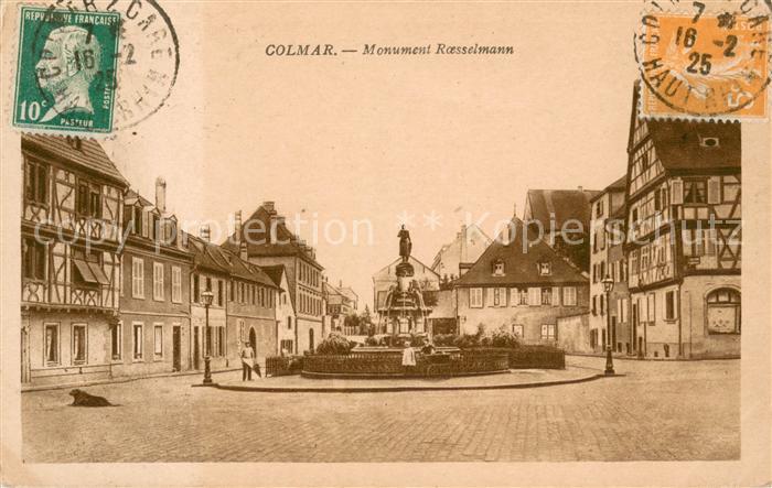 Colmar Haut Rhin Elsass Monument Rasselmann Denkmal