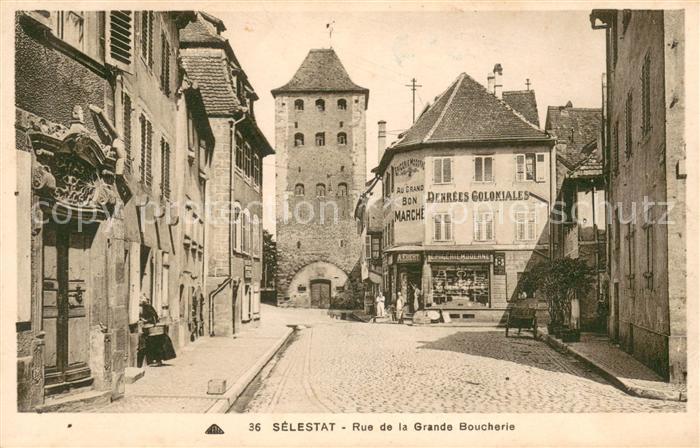 Selestat Bas Rhin Elsass Rue de la Grande Boucherie