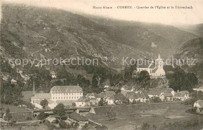 Oderen Haut Rhin Quartier de l'Eglise et le Duerrenbach