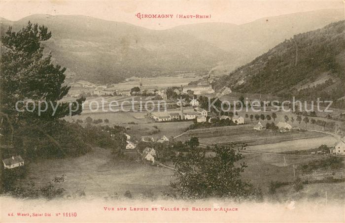 Giromagny Vue sur Lepuix et Vallee du Ballon d Alsace