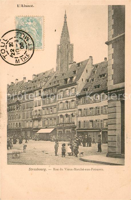 Strasbourg Alsace Rue du vieux Marché aux Poissons