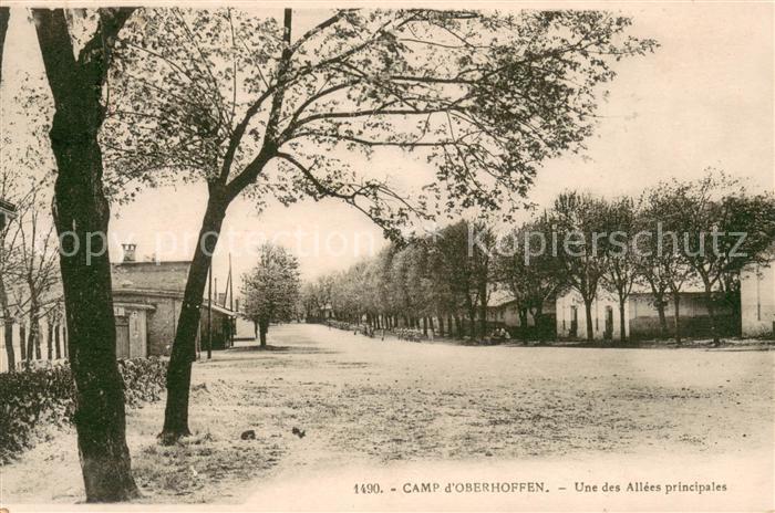Oberhoffen-sur-Moder Camp une des allées principales