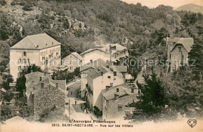 Saint-Nectaire Puy de Dome Vue sur les hôtels
