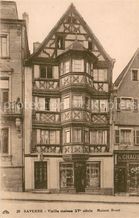 Saverne Bas Rhin Alsace Vieille maison XVe siècle Maison Staat