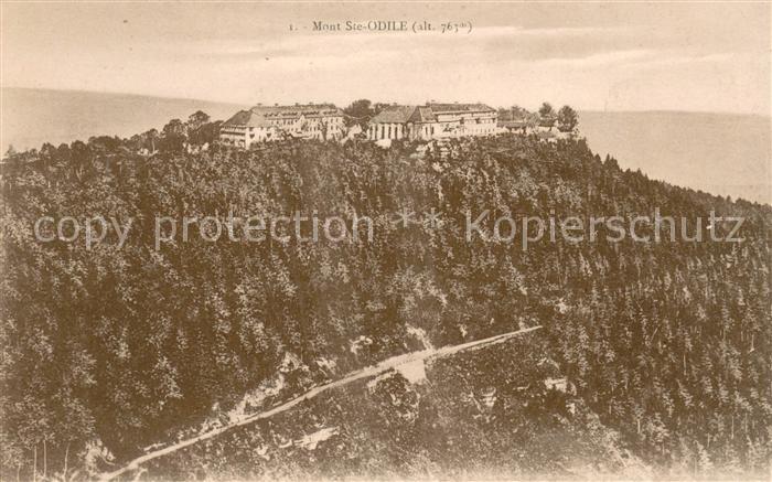 Mont-Sainte-Odile Mont-Ste-Odile Couvent vue aérienne