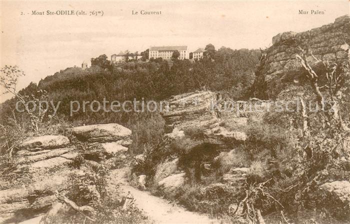 Mont-Sainte-Odile Mont-Ste-Odile Le Couvent Mur Paien