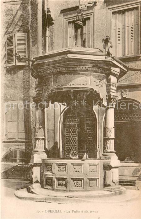 Obernai Bas Rhin Le Puits a six seaux