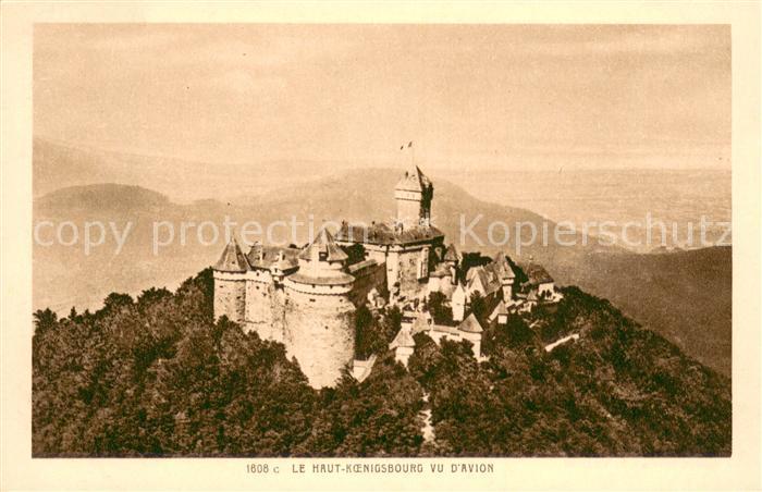 Haut-Koenigsbourg Hohkoenigsburg Chateau vu d avion