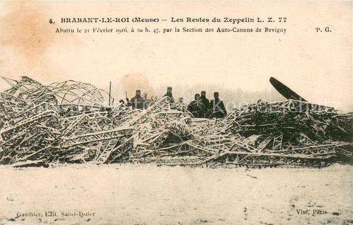 Brabant-le-Roi Restes du Zeppelin