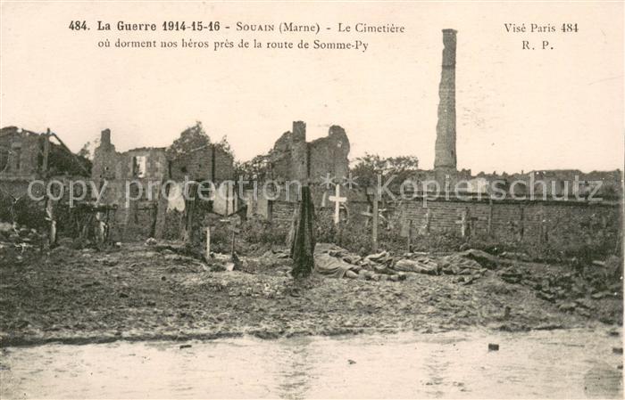 Souain-Perthes-les-Hurlus Grande Guerre 1914-16 Cimetière