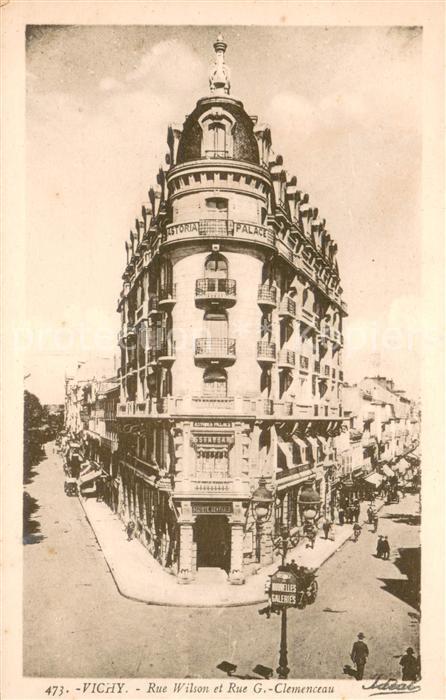 Vichy Allier Rue Wilson et Rue G. Clemenceau