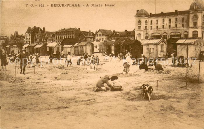 Berck-Plage La plage a marée basse