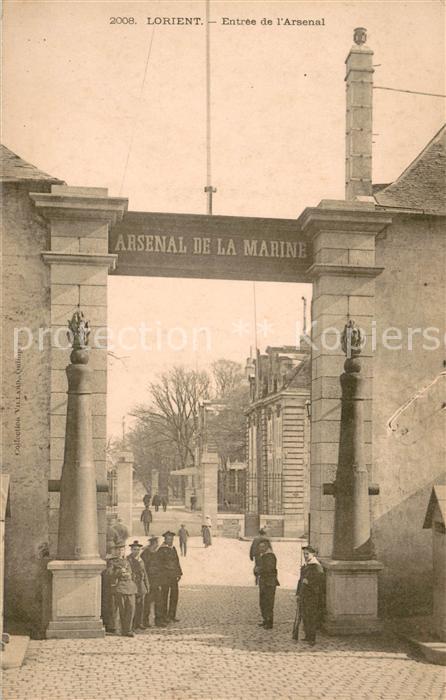 Lorient Morbihan Bretagne Entrée de l'Arsenal de la Marine