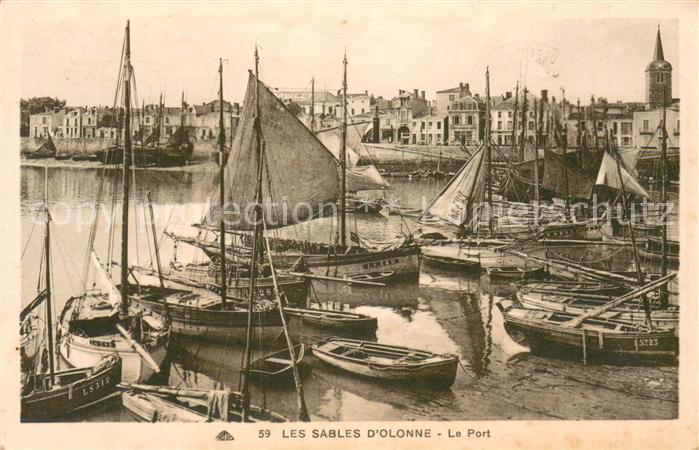 Les Sables-d Olonne Le Port Bateaux de pêche