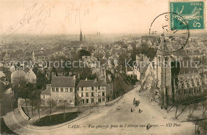 Caen Vue Generale prise de l'Abbaye aux Dame