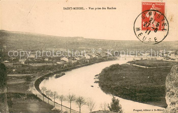 Saint-Mihiel Vue panoramique prise des roches