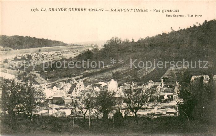 Rampont Meuse Vue Generale Ruines Grande Guerre Truemmer 1. Weltkrieg