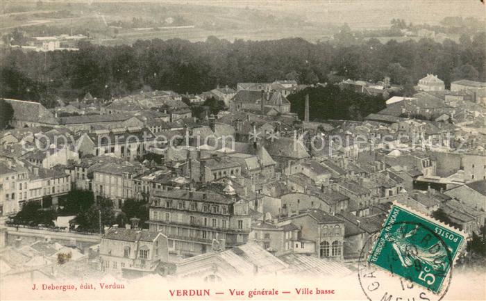 VERDUN Meuse Vue Generale Ville basse