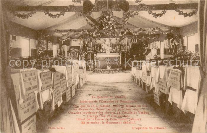 Douaumont Intérieur de l'Ossuaire Bataille de Verdun Grande Guerre