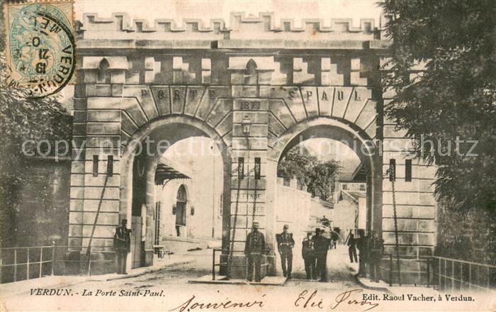 VERDUN Meuse La Porte Saint Paul