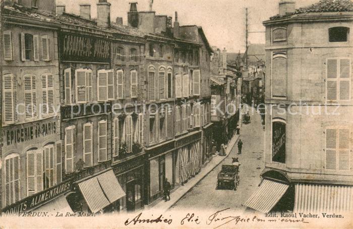 VERDUN Meuse Rue Mazel